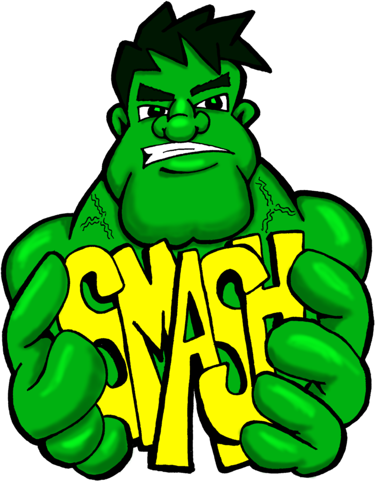 Hulk Smash By Dan-morrow - Cartoon (758x1053)