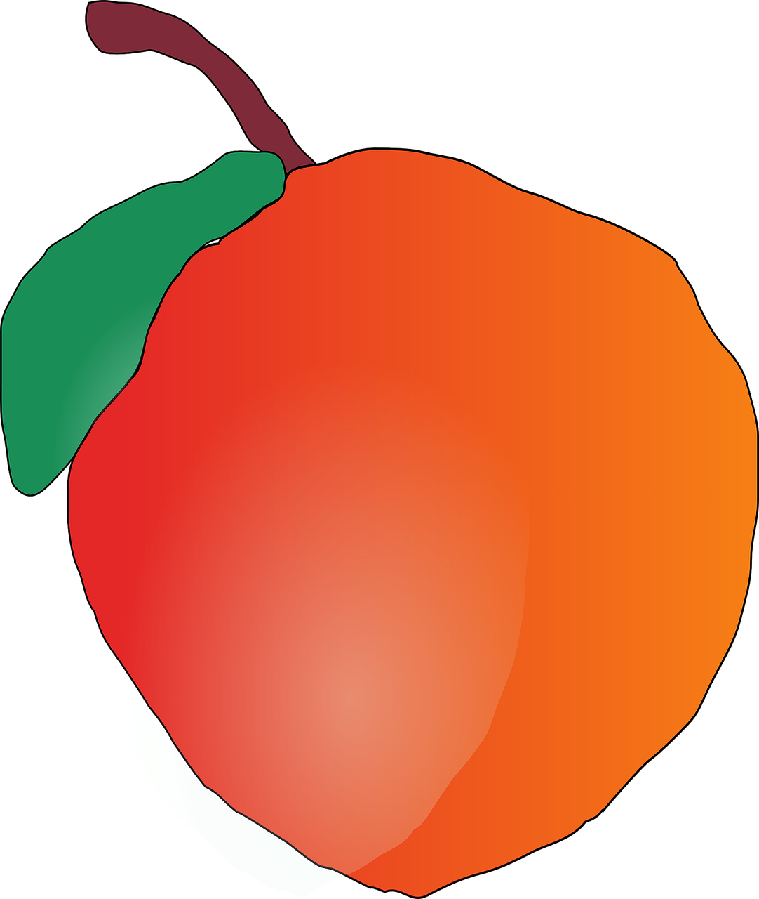 1 2 - Clip Art (1082x1280)