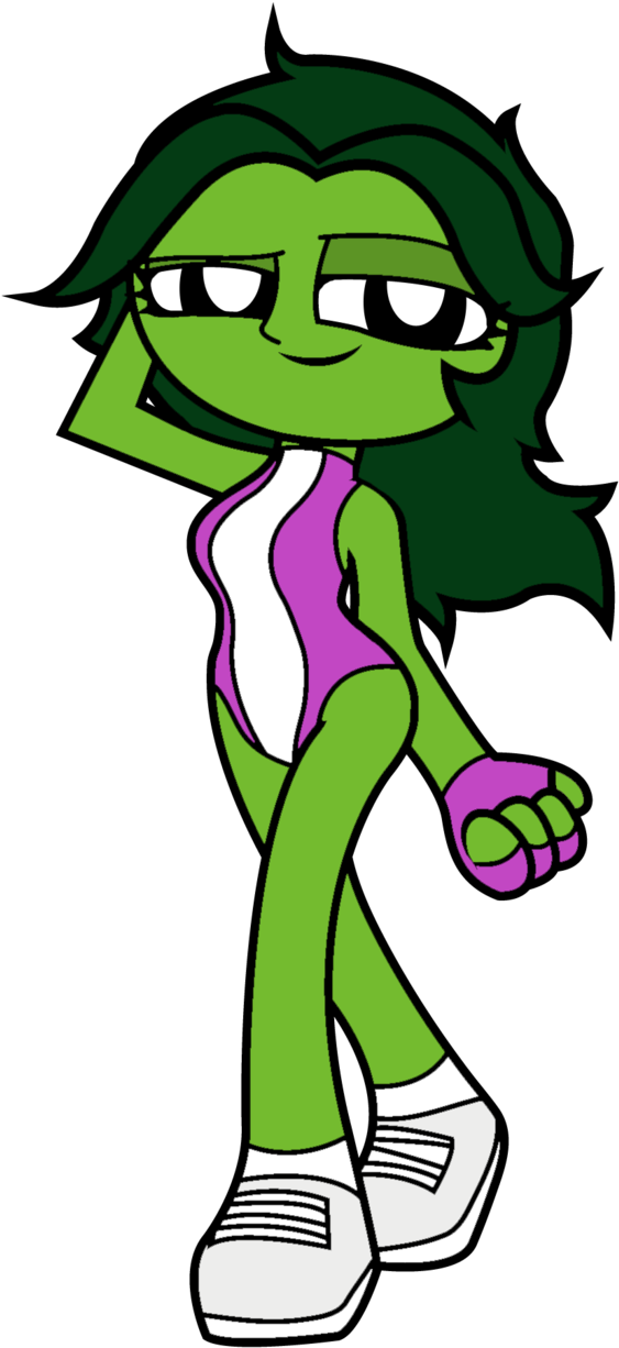 Hulk Clipart Mini - She-hulk (622x1285)