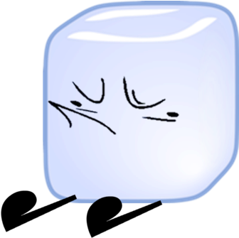 Pin Ice Cube Clipart - Calligraphy (351x344)