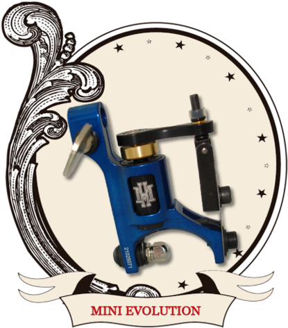 Hm Mini Evolution Rotary Tattoo Machine Blue - Tattoo Machine (480x480)