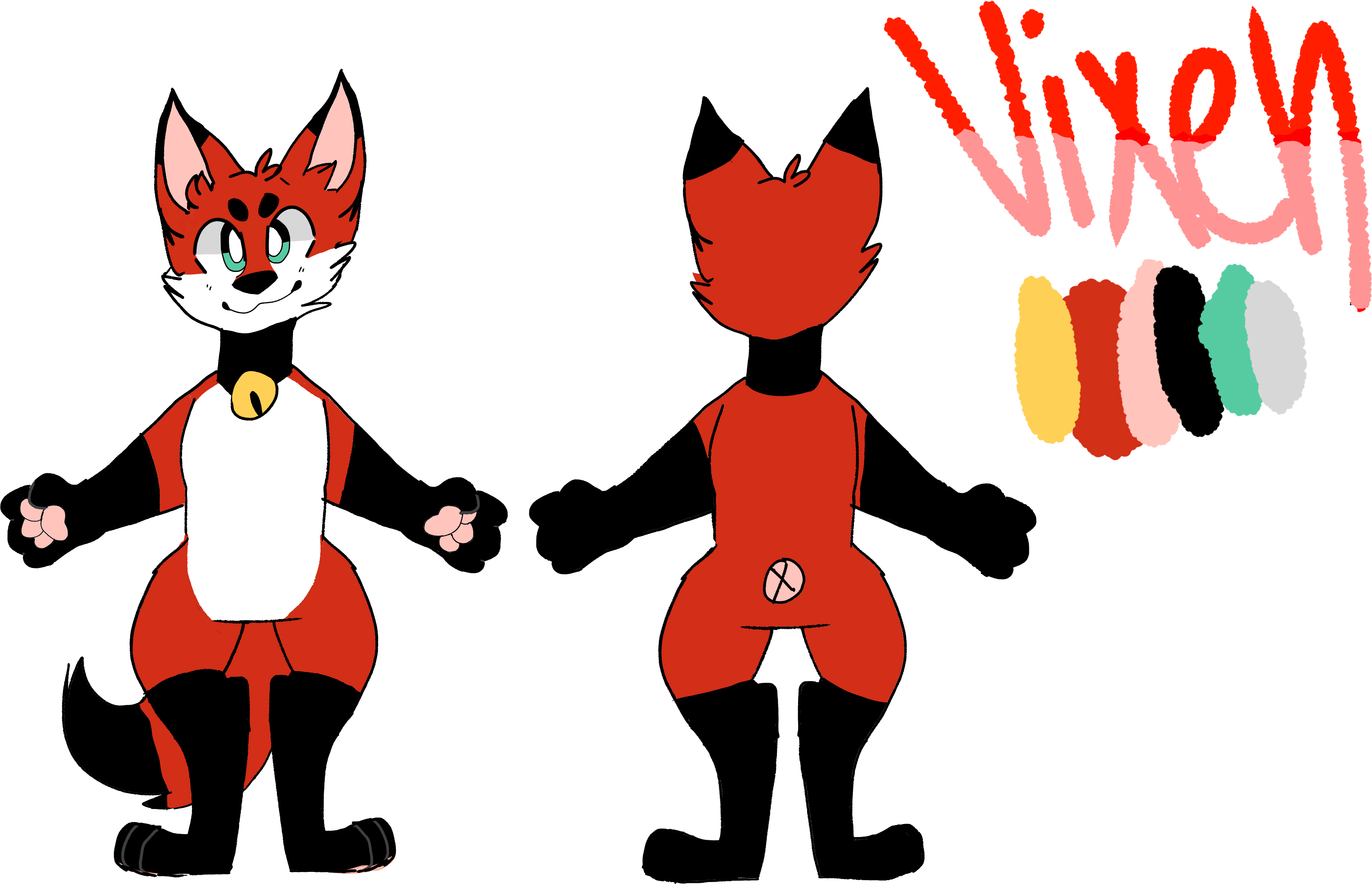 Vixen Ref Sheet By Cloudkidrubi Vixen Ref Sheet By - Cartoon (6000x3000)