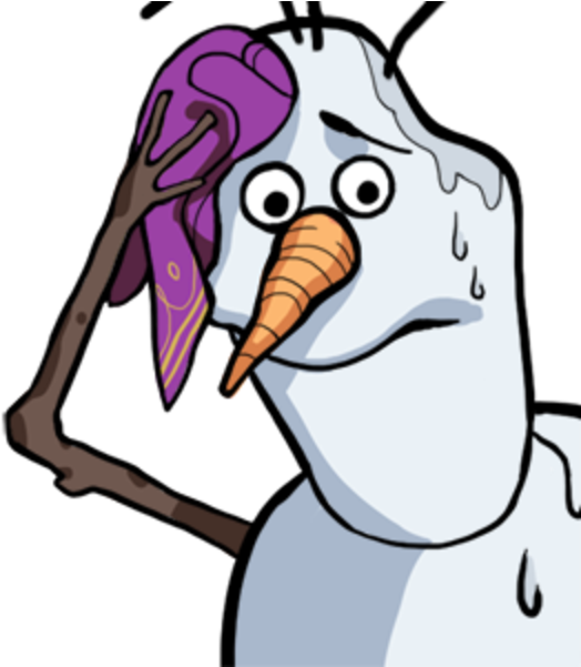 Transparent Sweating Cartoon Character (600x600)