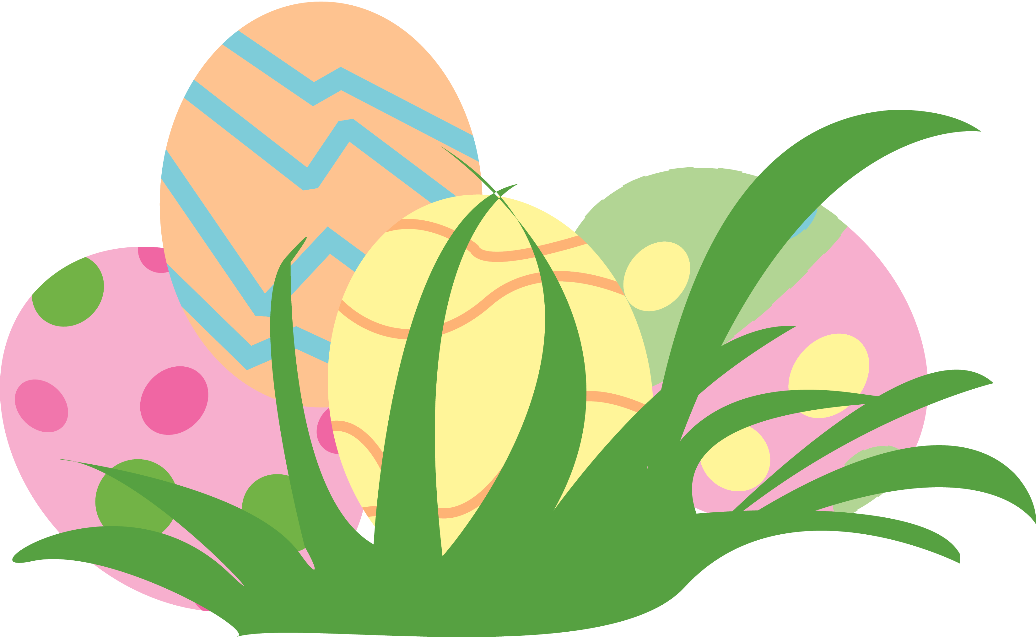 Easter Eggs In Grass - Decorative Arts (3300x2029)