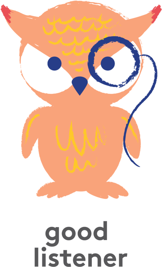 Good Listerner Stibpencils - Owl (1000x1213)