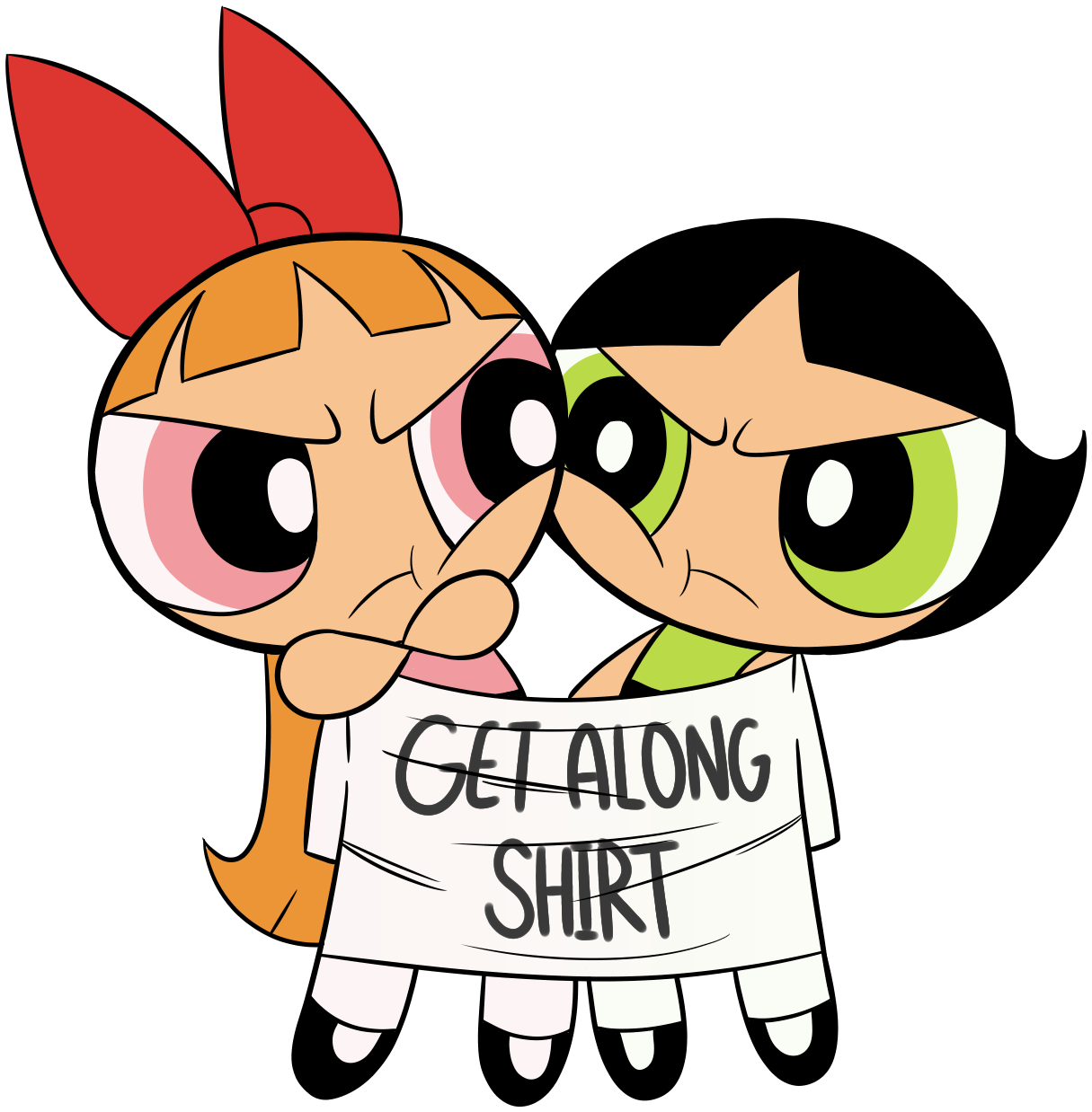 The Get Along Shirt By Zatsy - Comics (1276x1253)