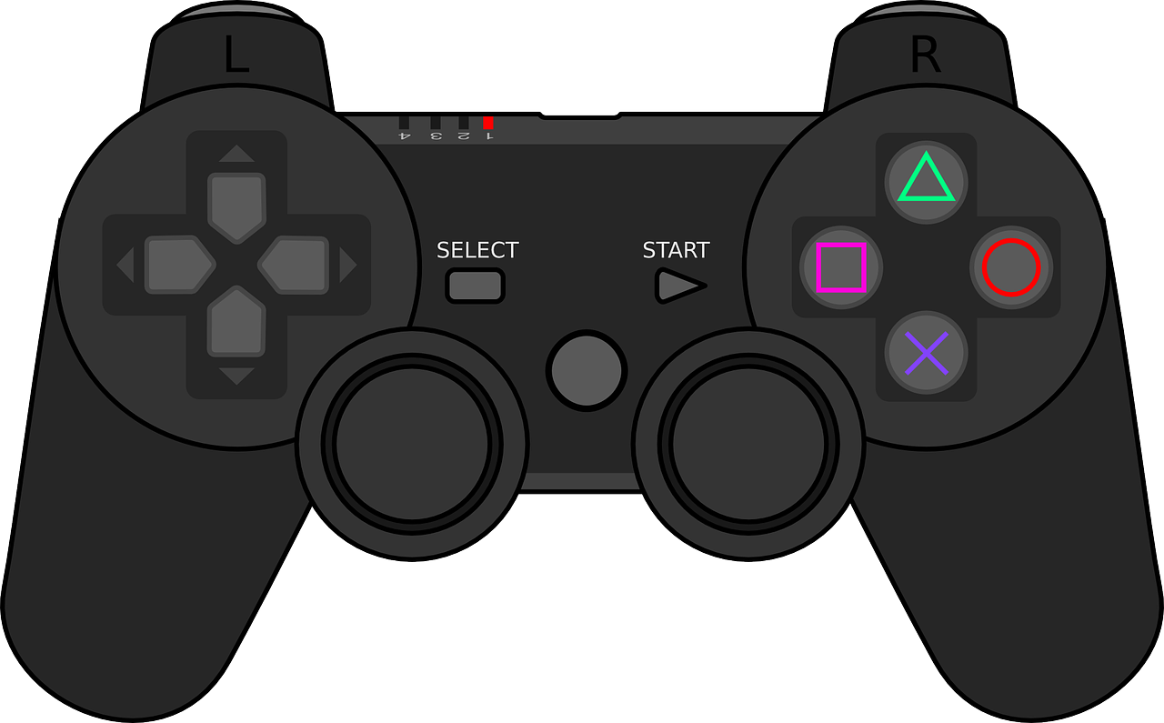 Game Clipart Game Controller - Ps3 Controller Vector (1280x795)
