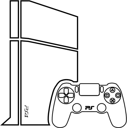 Gamepad - Video Game Console Drawing (512x512)