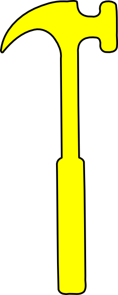 Yellow Hammer Clip Art (240x599)