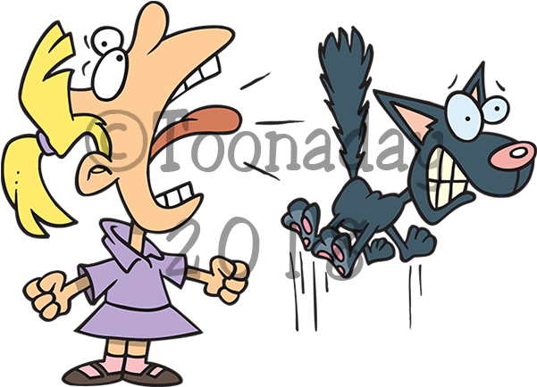 Cartoon Girl Screaming (600x450)