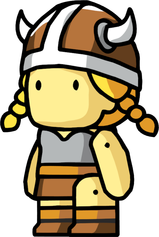 Viking-female - Scribblenauts Viking (555x827)