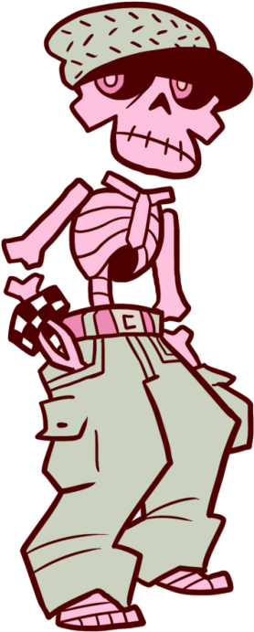 Skeleboy - Cartoon (500x750)