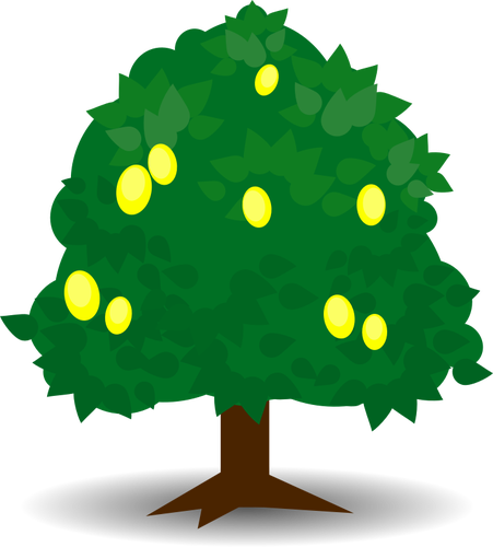 Lemon Tree Vector Graphics - Vector Graphics (451x500)