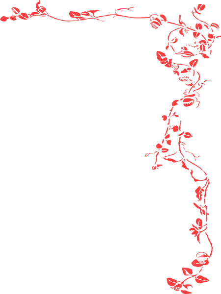 Wedding Borders - Red Borders For Wedding Invitation (450x600)