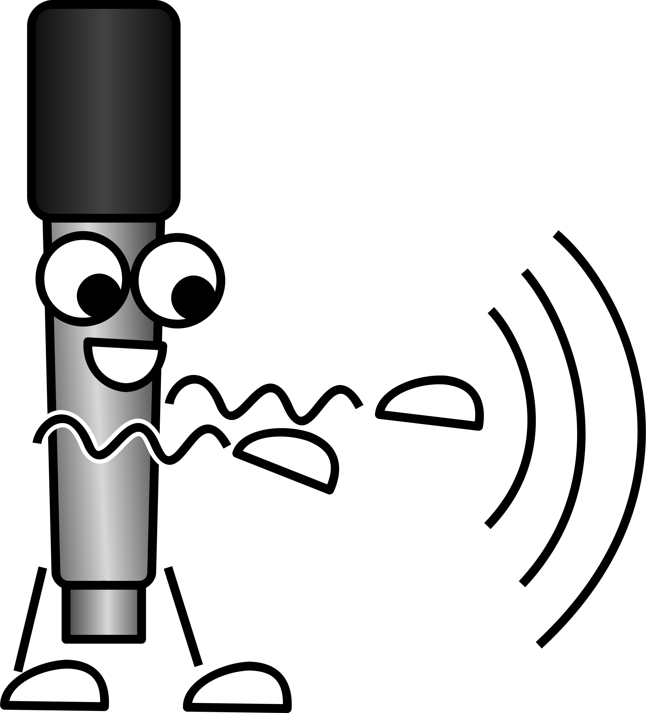 Big Image - Walking Microphone (2175x2400)