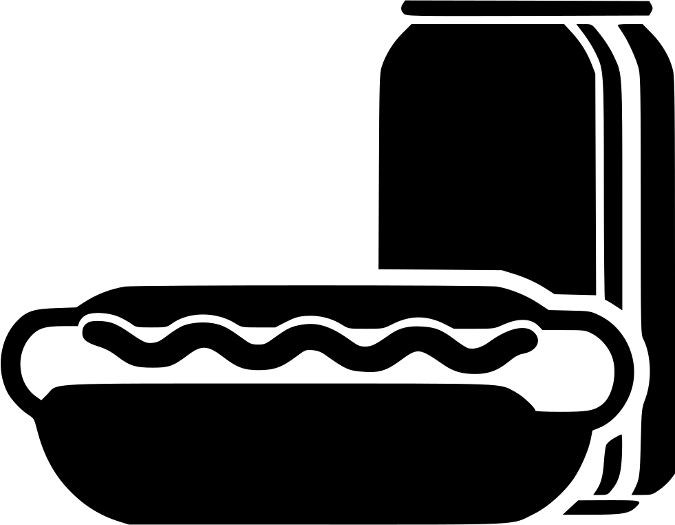 Hot Dog Sausage Soda Can Beverage Comments - Hot Dog And Soda Png (981x762)