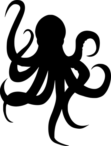 Craft - Octopus Silhouette (366x480)