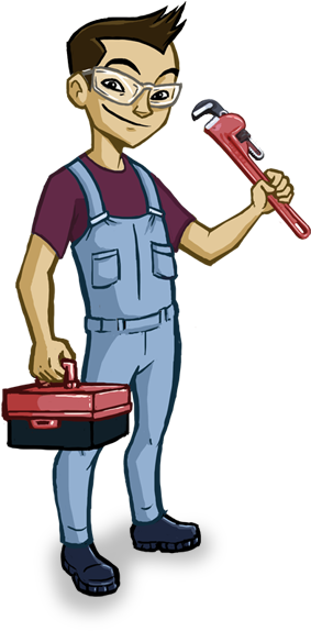 Plumber - Cartoon (295x573)