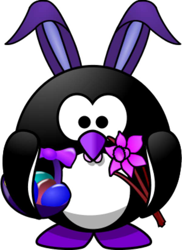 Vector Clip Art - Penguin (600x822)