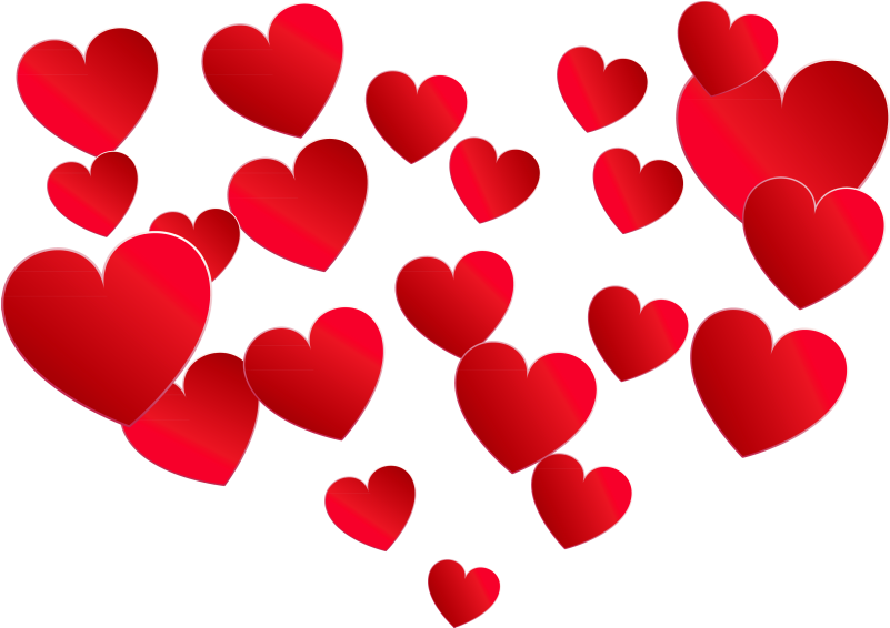 Hearts Png (833x631)