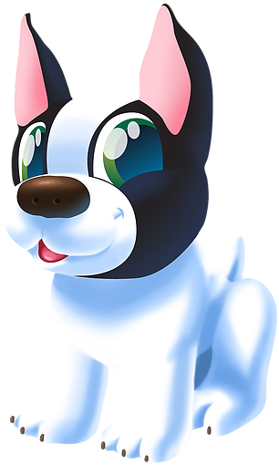 Raisin Pup - Cartoon (393x510)