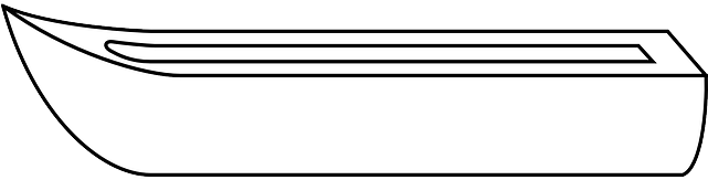 Float Outline, Boat, Sea, Float - Display Device (640x320)