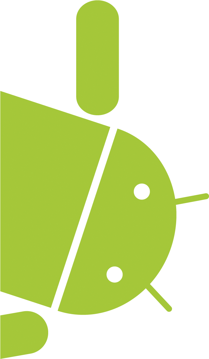 Android Robot Transparent Logo - Android Logo Png Transparent Background (693x1238)