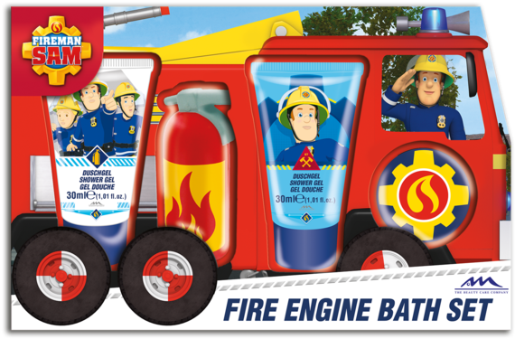 Fireman Sam Fire Engine Bath Set - Fireman Sam Giant Playing Cards (games/puzzles) (620x429)