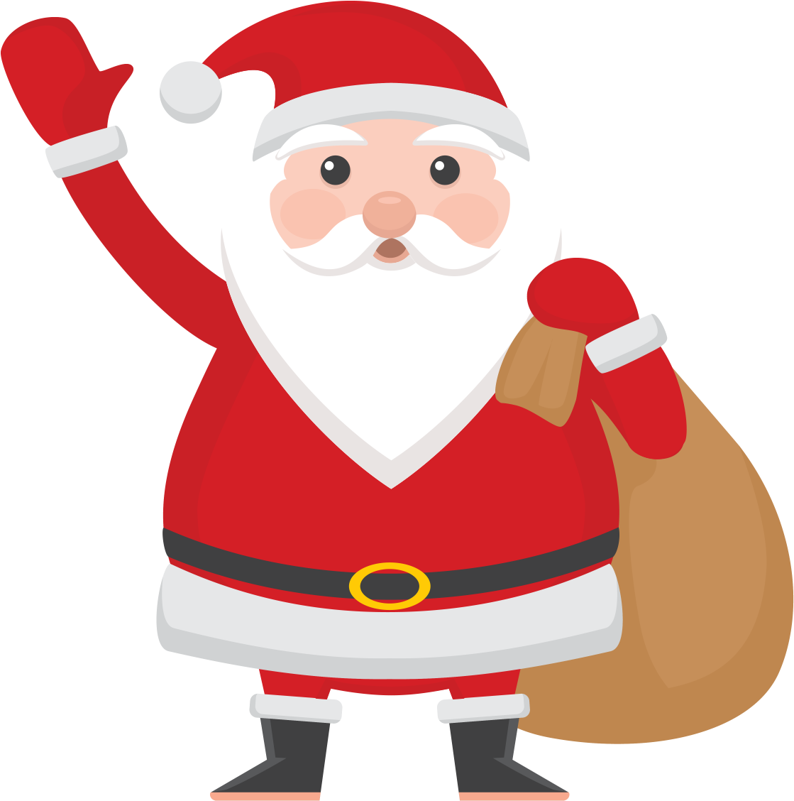 Santa Cartoon Transparent Background (1325x1416)