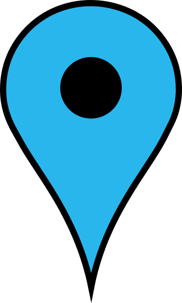 Google Maps Marker Blue (360x600)