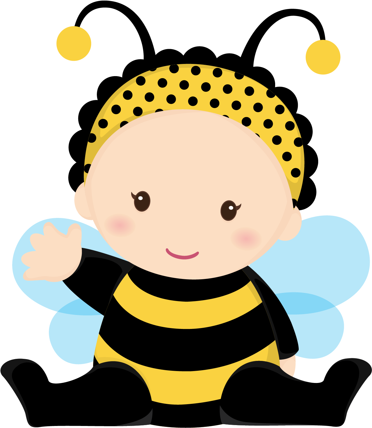 Baby Bee Clipart (1500x1500)