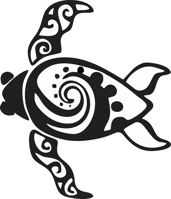 Turtle Silhouette (548x640)