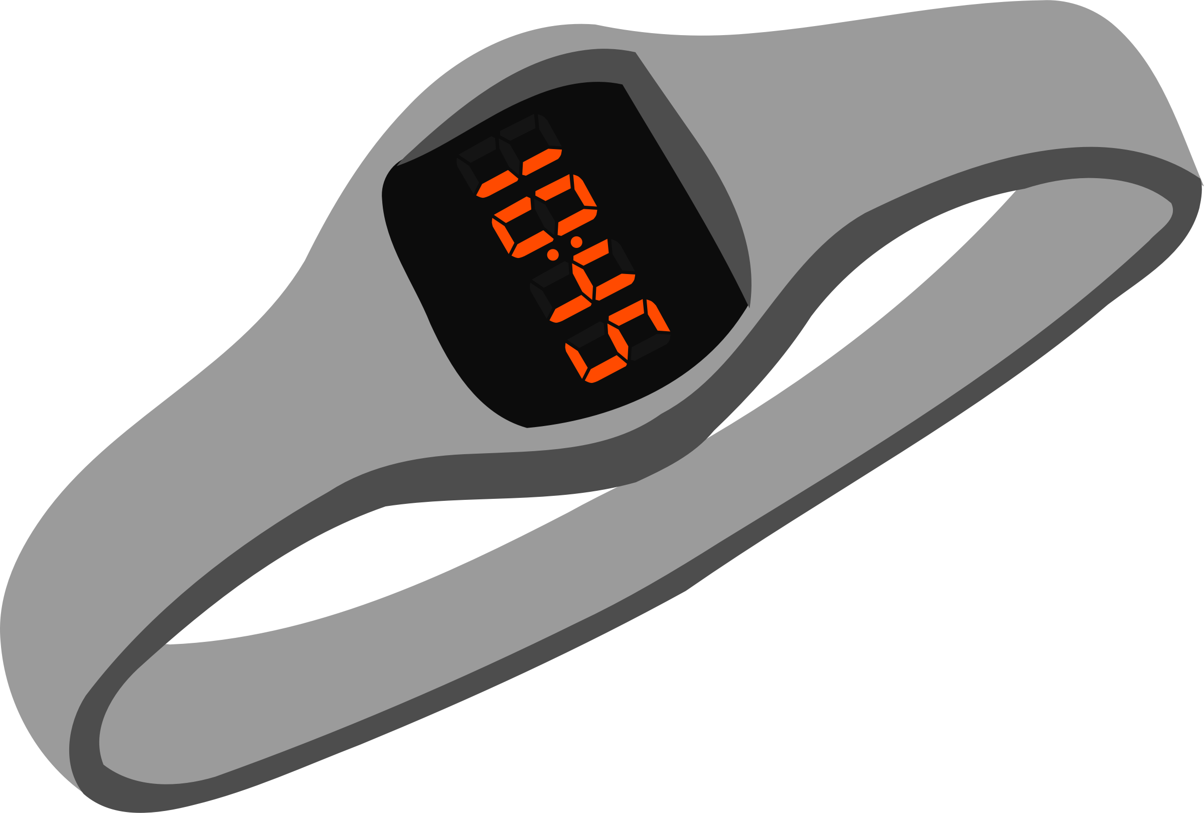 Big Image - Wrist Watch Vector Png (2400x1620)