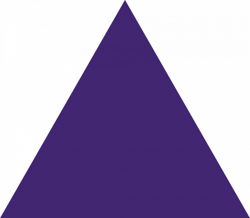 Purple Triangle Clipart - Blue (800x698)