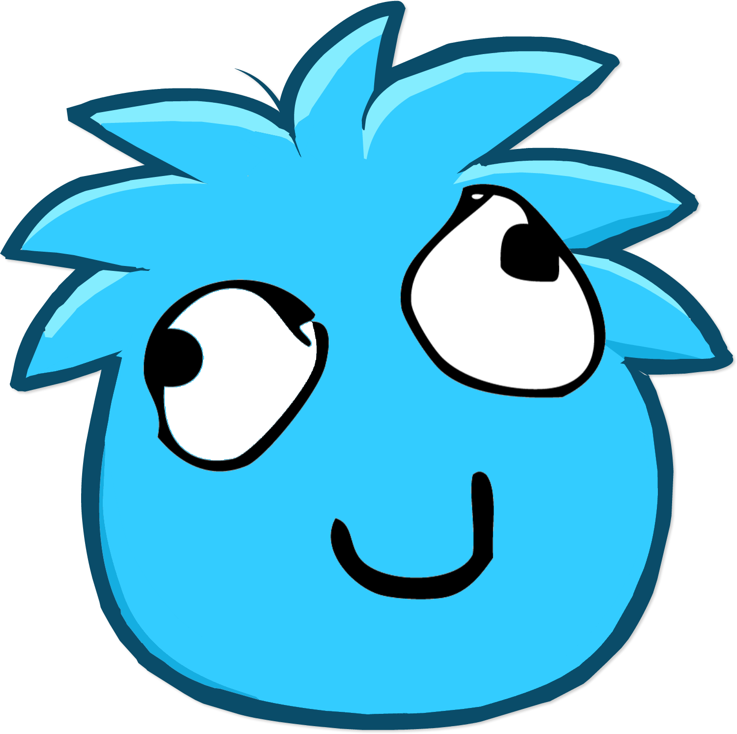 Derp Puffle - Gray Puffle (1499x1493)
