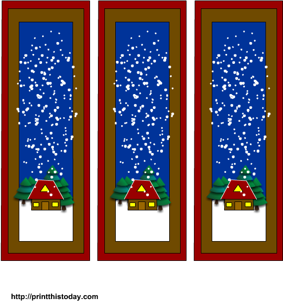Free Printable Winter Bookmarks - Bookmark (612x792)