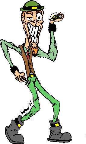 Here's A Leprechaun*, G'bye - Cartoon (340x476)