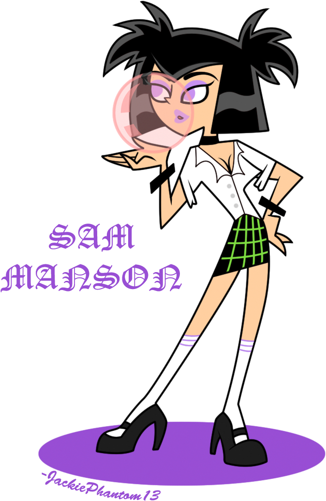 Bubble Gum By Jackiephantom13 - Danny Phantom Sam Prom (745x1100)
