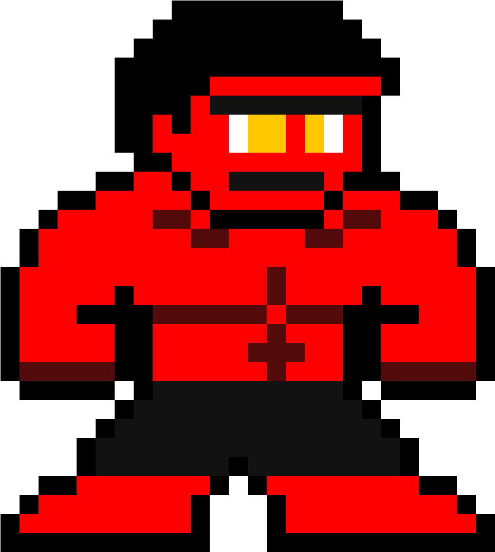 Red Hulk Sprite - Pixel Art Groot (1184x1184)
