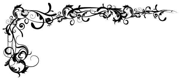 Bumper Stickers > Scroll Corner Border 01 Clipart - Corner Borders (603x271)