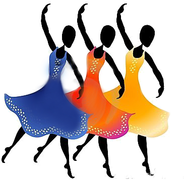 Dancing Ladies - - Dancing Clip Art (400x360)