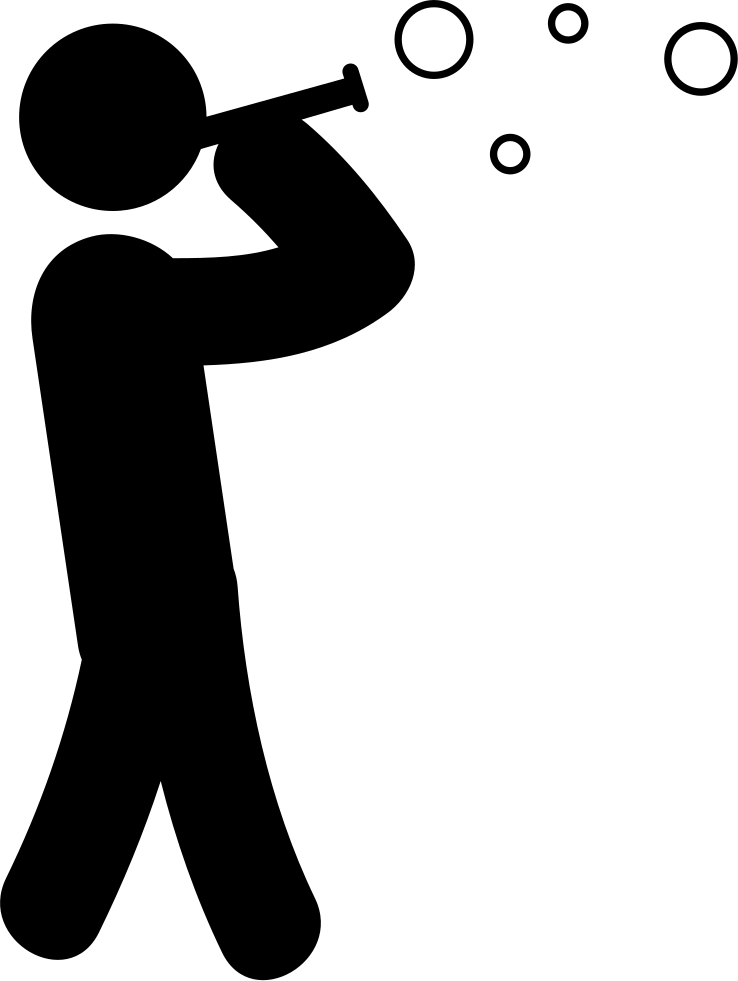 Man Making Soap Bubbles Comments - Soap Bubble Icon (738x981)
