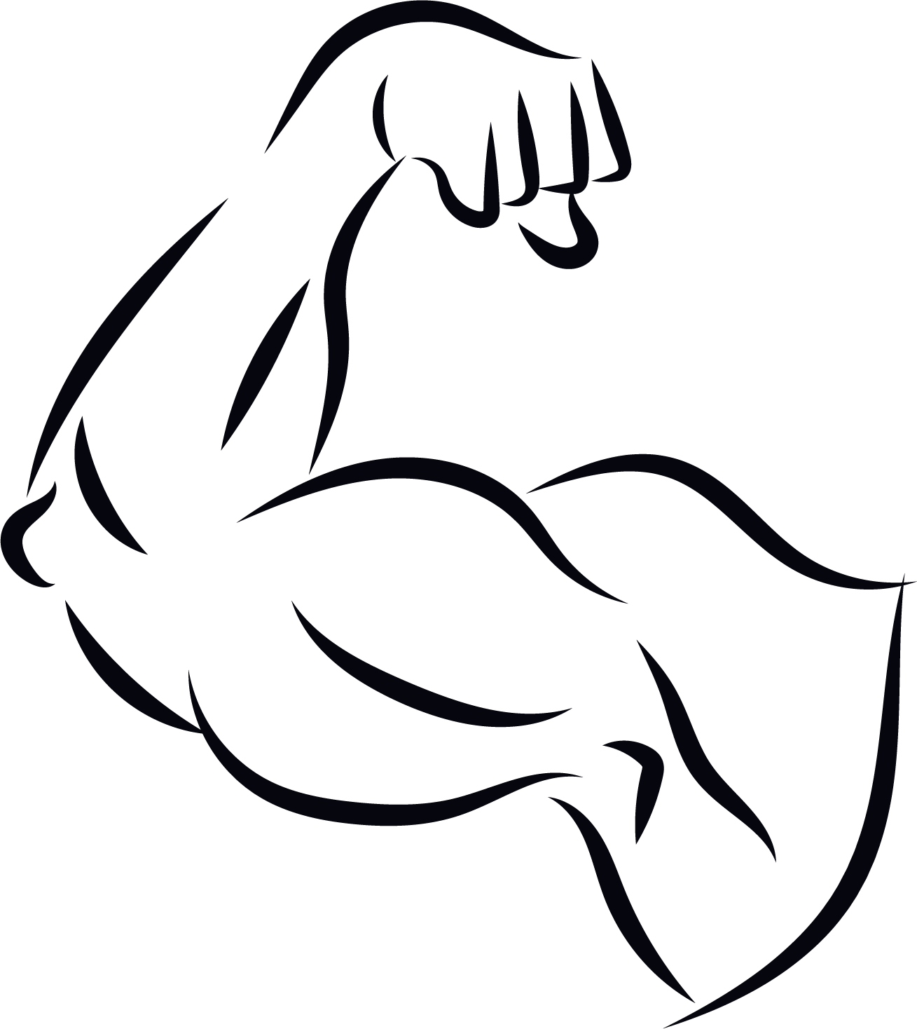 Arm Computer File - Strong Arm Drawing (1309x1468)