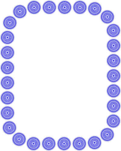 Blue - Border - Clipart - Vector Graphics (400x500)