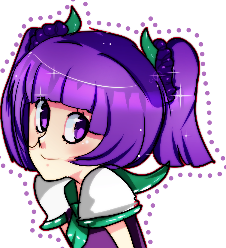Grape-chan By Animoo - Cartoon (753x828)