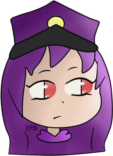 Grape Lady - Cartoon (379x511)