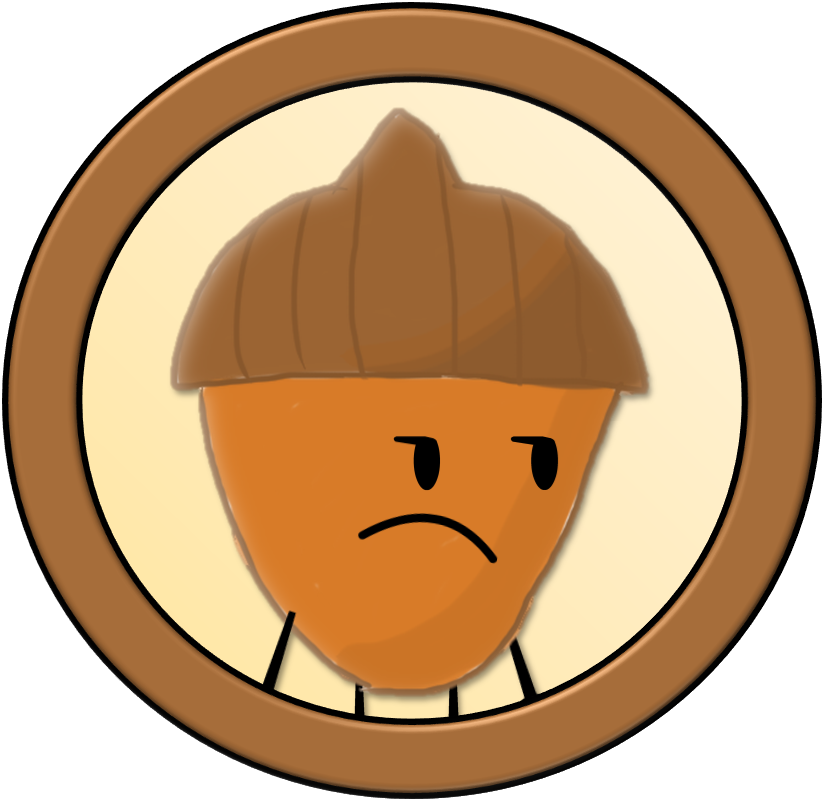 Acorn Clipart Brown Objects - Object Crossovers Object Lockdown (824x801)