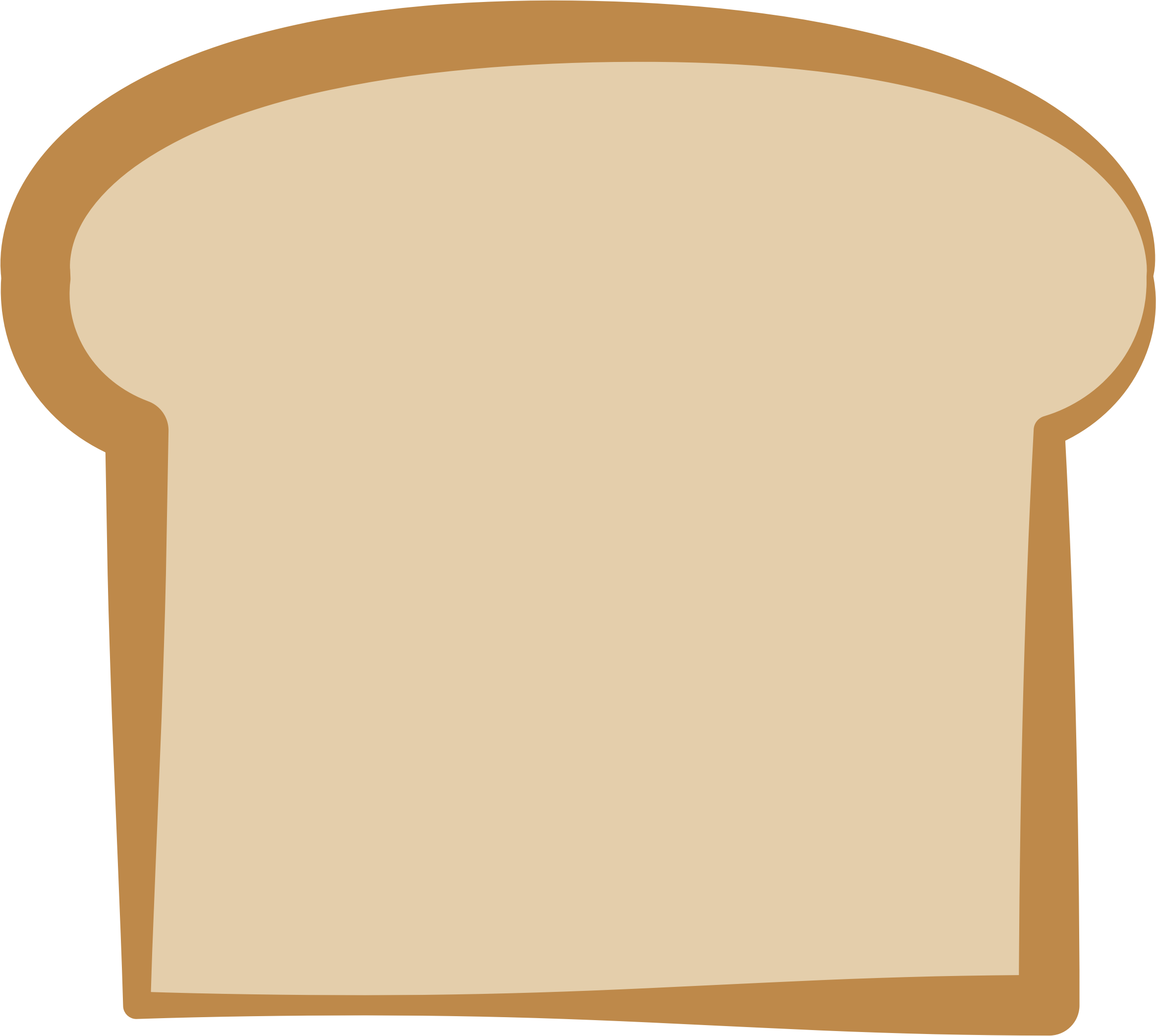 Toast Clipart Slice Bread - Bread Slice Clip Art (2333x2090)