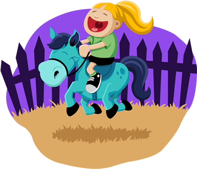 Activities - Pony Rides Clipart (399x357)