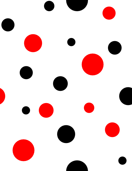 Black - Red And Black Polka Dot (462x599)